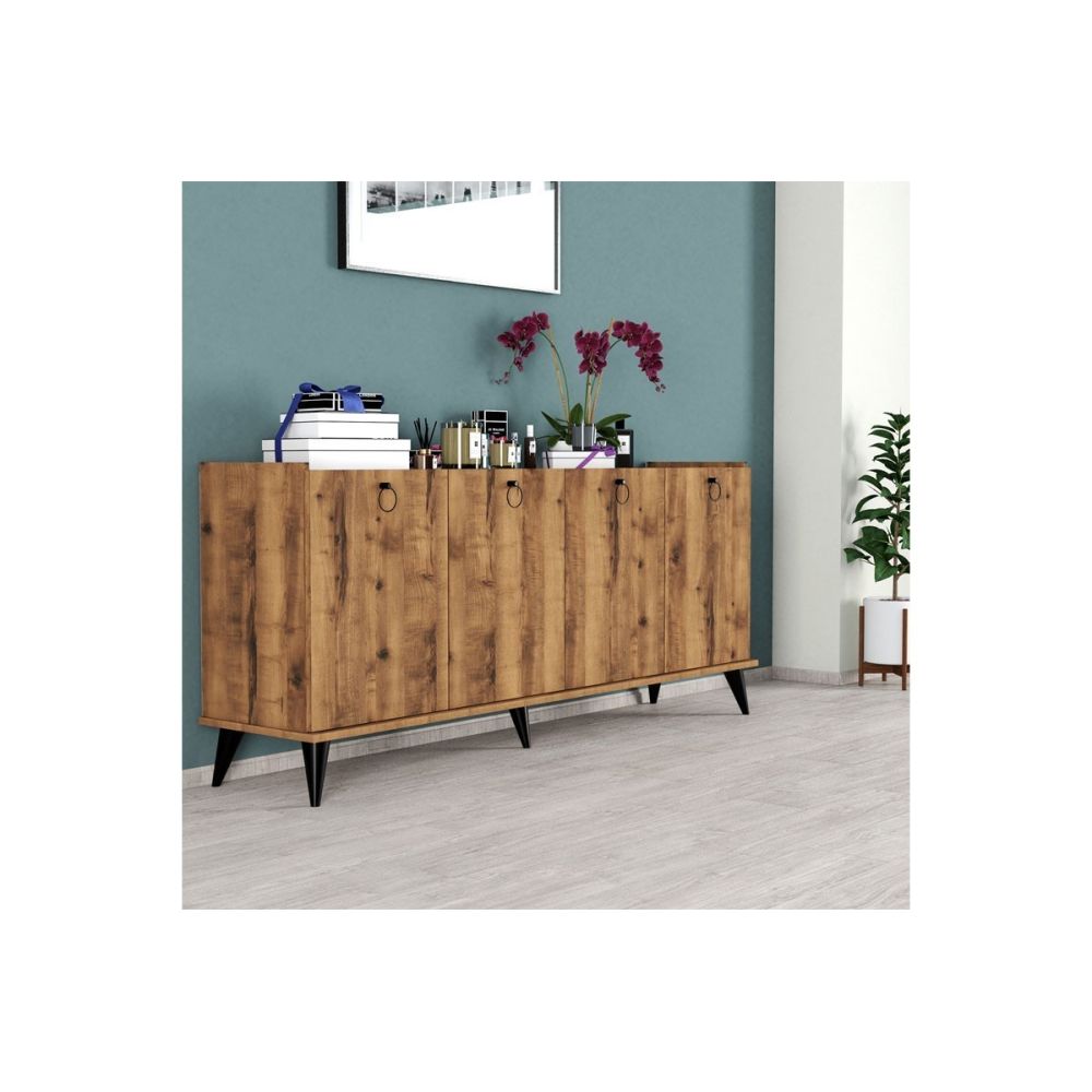 Buffet de Melamina Nogal-Negro