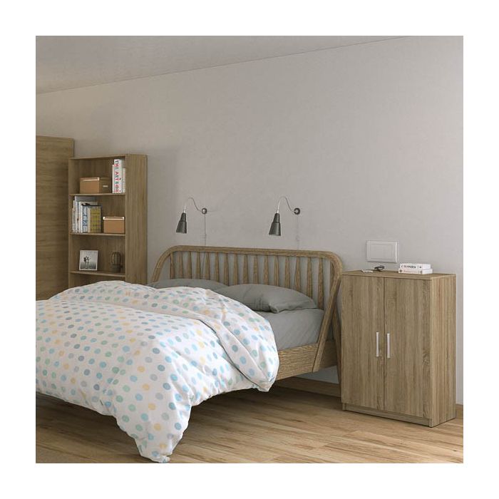 Armario Multiusos Color Roble – Color Blanco – 60 x 90 x 36 cm
