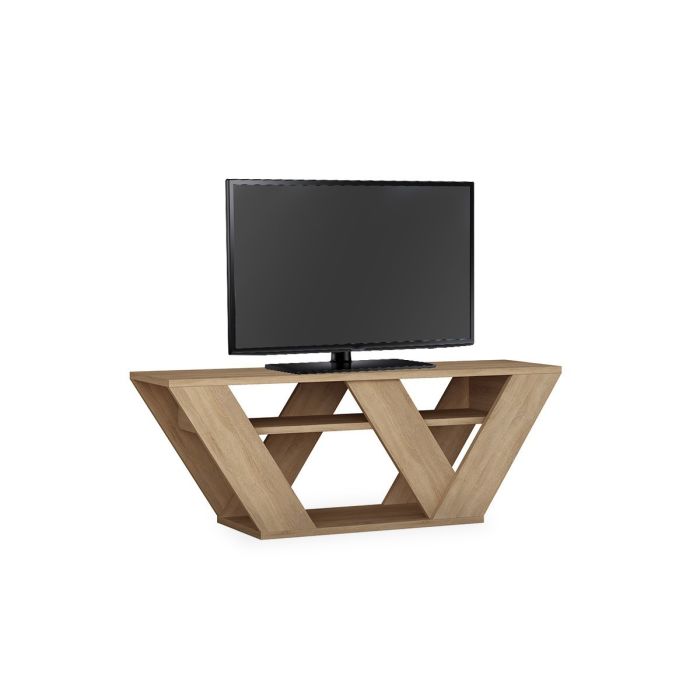 Mueble de TV Moderno con Estantes en Color Roble 110x30x40 cm - Soporte de TV Elegante para Salón